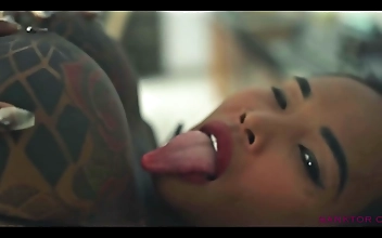 Sultry Japanese Babe Gives Him Intense Shower Pleasure
