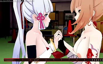 与 Adorable Japanese Girls Sweetly Tempt Their Boyfriend's Desire