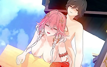 男女 Sweetie Deeply Sucks Cock Before Spreading Legs Wide
