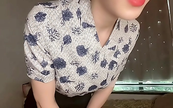 Sultry Cop Teases with Blowjob then Opens Up