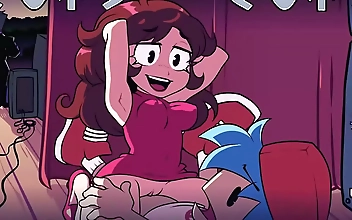 Cute Temptress Sucks Big Sticks, Then Burns Up